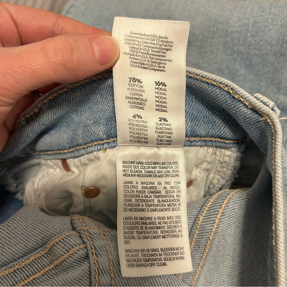**NWT Mother Denim Jeans The Mid Rise Rambler Zip AnkleWash: Balls in your court - Picture 16 of 16